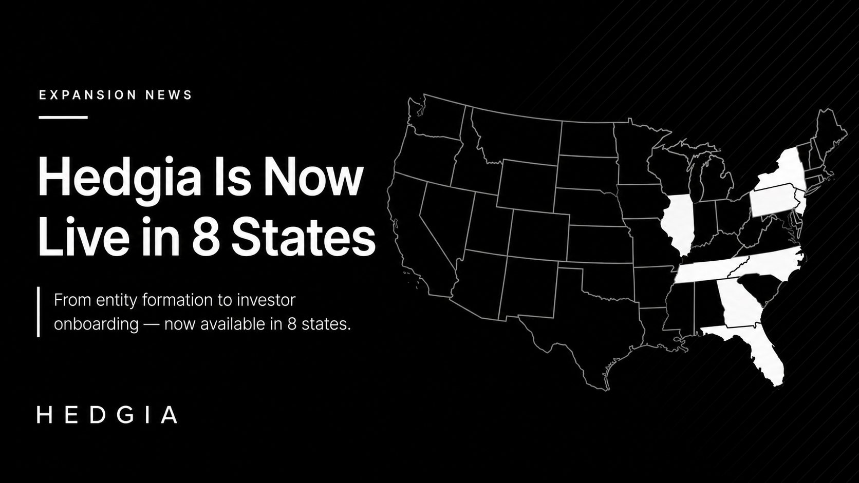 Hedgia Launches in 8 States
