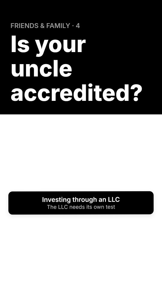 Who counts as an accredited investor?